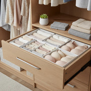Drawer Organizers, Dresser Divider Organizers, Set Of 12, Foldable Fabric Storage Boxes For Socks